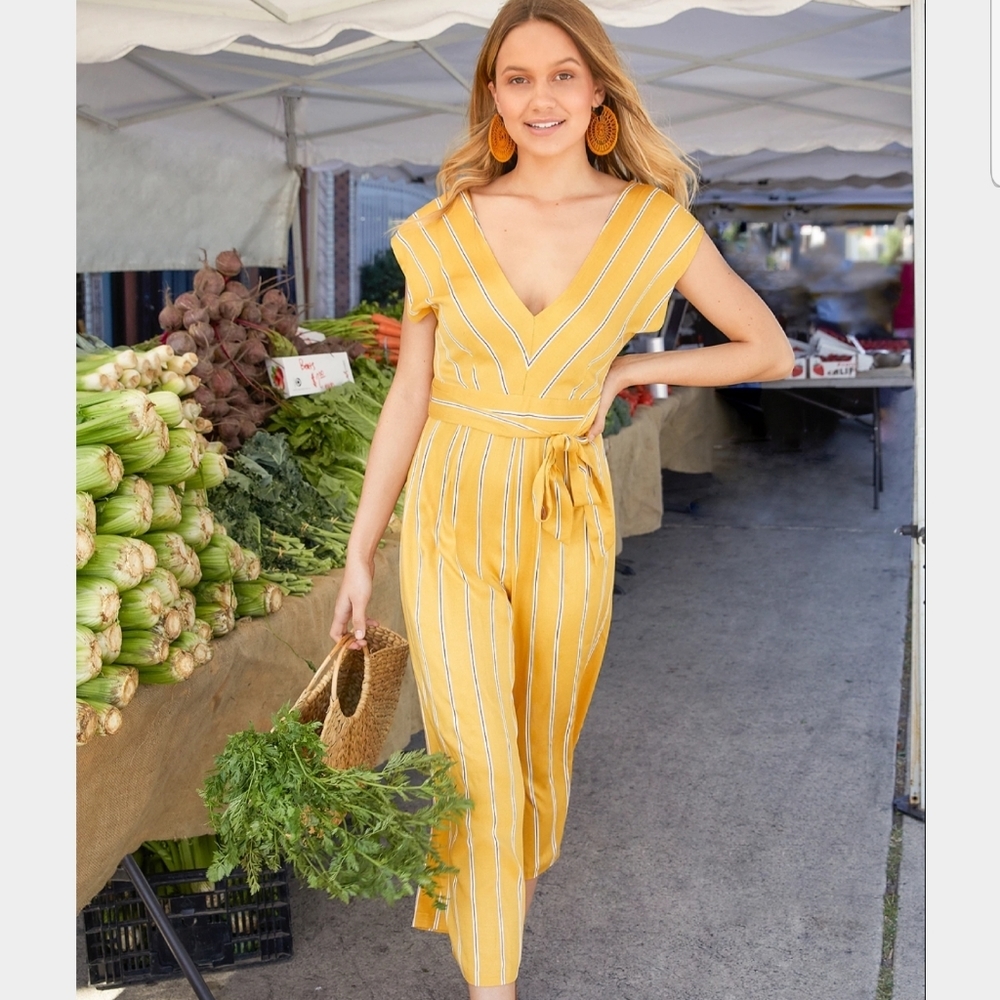 BB Dakota Sunset Striped Jumsuit